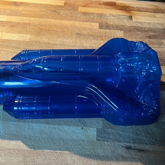 Plastic Rocket ship drinking bottle with straw - Picture 11 of 11